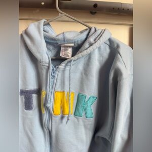 large disney tinkerbell zip up hoodie